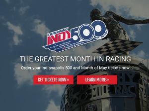Indianapolis Motor Speedway 公式サイト・トップページＳＳ画像