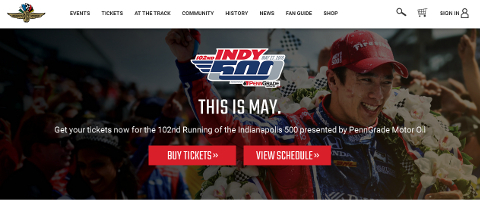 Indianapolis 500 トップページSS画像