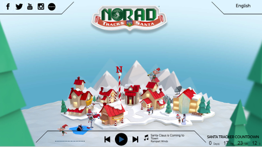 Official NORAD Tracks Santa top SS画像