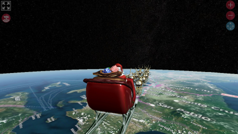 Official NORAD Tracks Santa 配達は尚続く… SS 画像