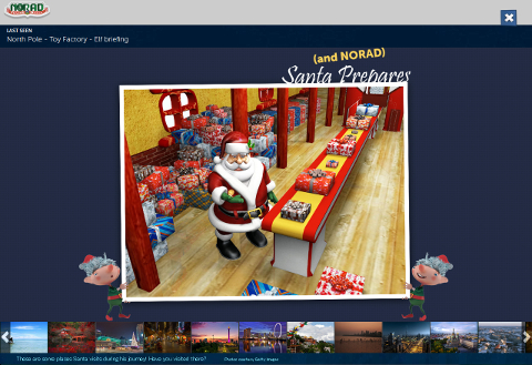 Official NORAD Santa Tracker SS画像