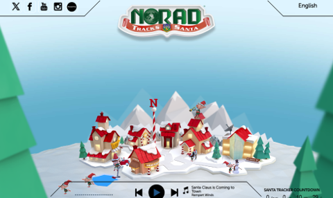 Official NORAD Tracks Santa トップページ SS画像